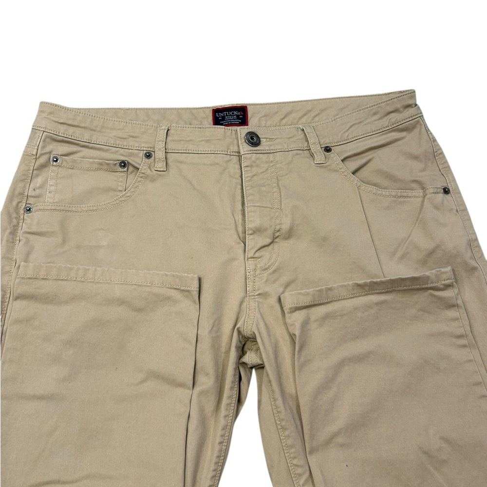 UNTUCKit Men’s Khaki Straight Fit‎ Chinos 34x30 Stretch